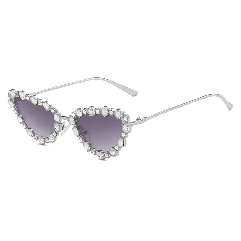 Luxury Crystal Cat Eye UV400 Sunglasses