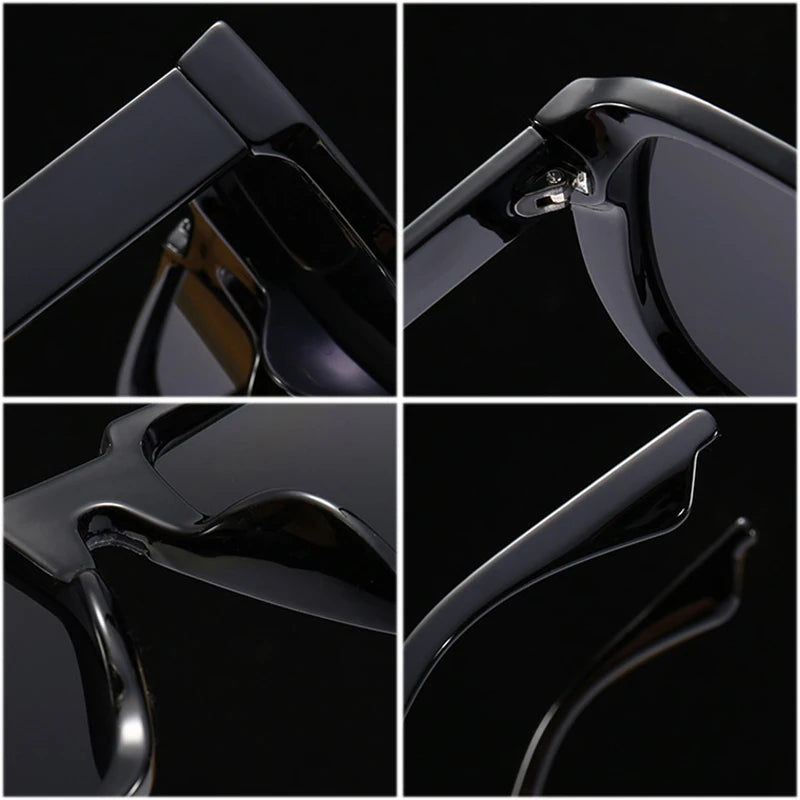 Retro Square One-Piece UV400 Sunglasses