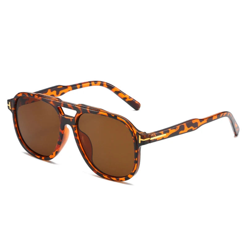 Retro Double Bridge Ocean Gradient Sunglasses