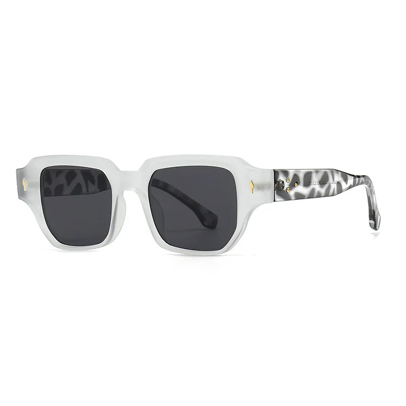 Vintage Rivets Square UV400 Sunglasses