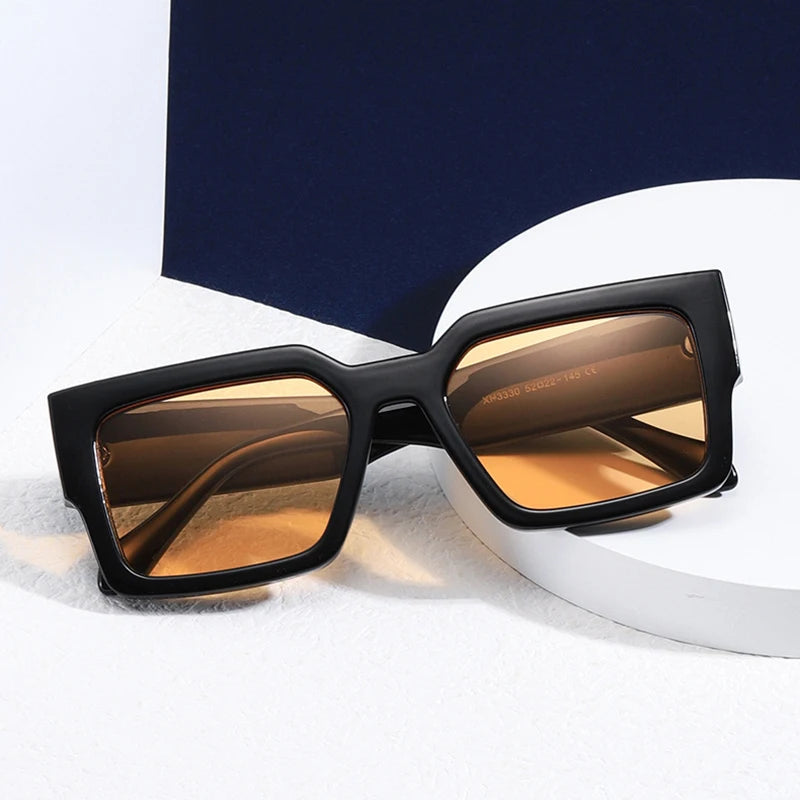 Y2K Square Silver Mirror UV400 Sunglasses