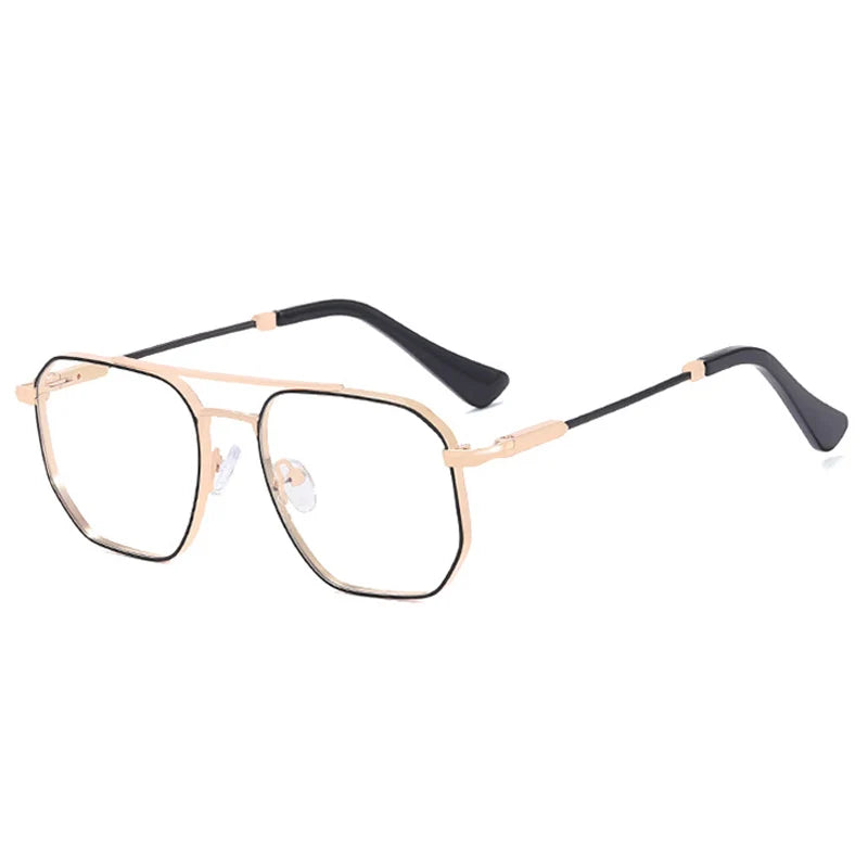 Retro Double Bridge Anti-Blue Light Glasses
