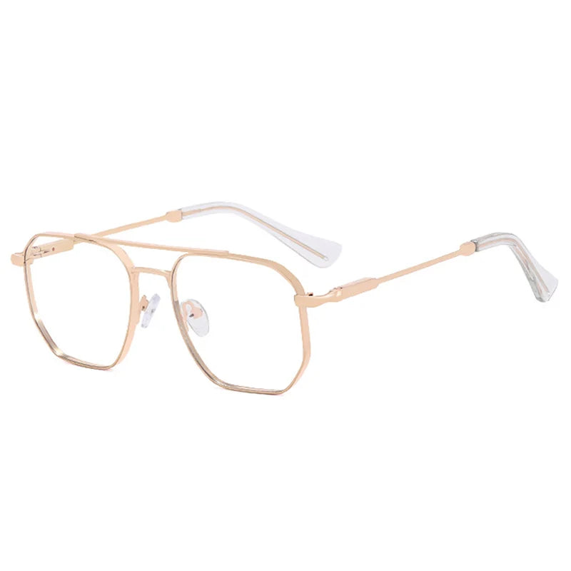 Retro Double Bridge Anti-Blue Light Glasses