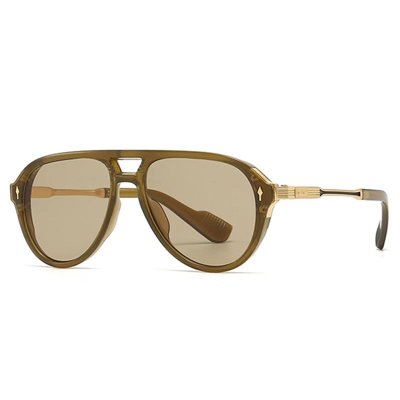 Luxury Double Bridge Pilot UV400 Sunglasses