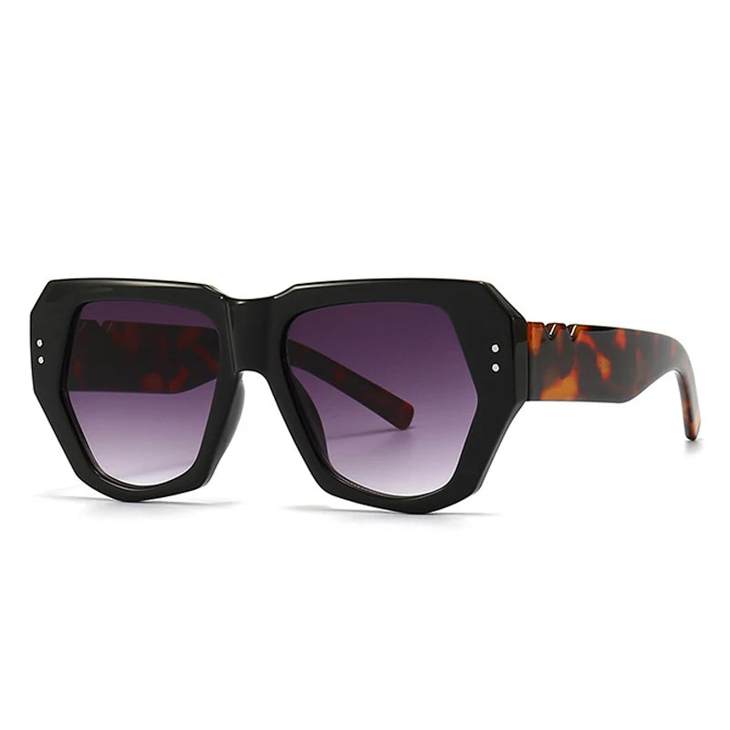 Retro Polygon Cat Eye UV400 Sunglasses