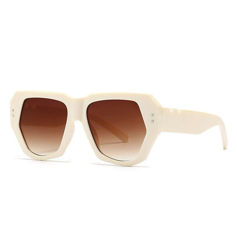 Retro Polygon Cat Eye UV400 Sunglasses