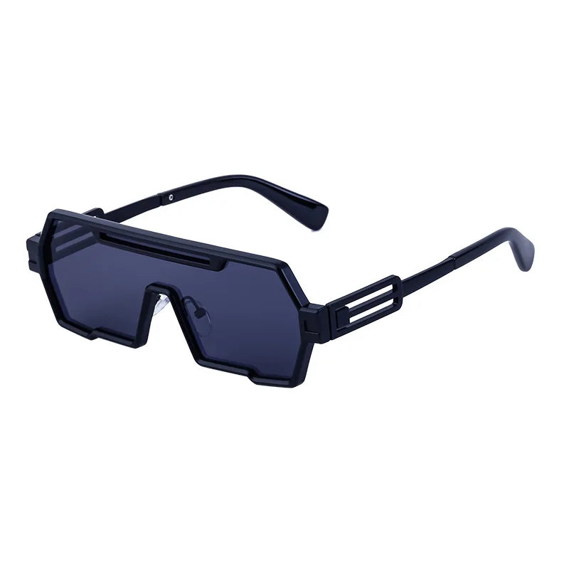 Vintage Metal Punk Oversized UV400 Sunglasses