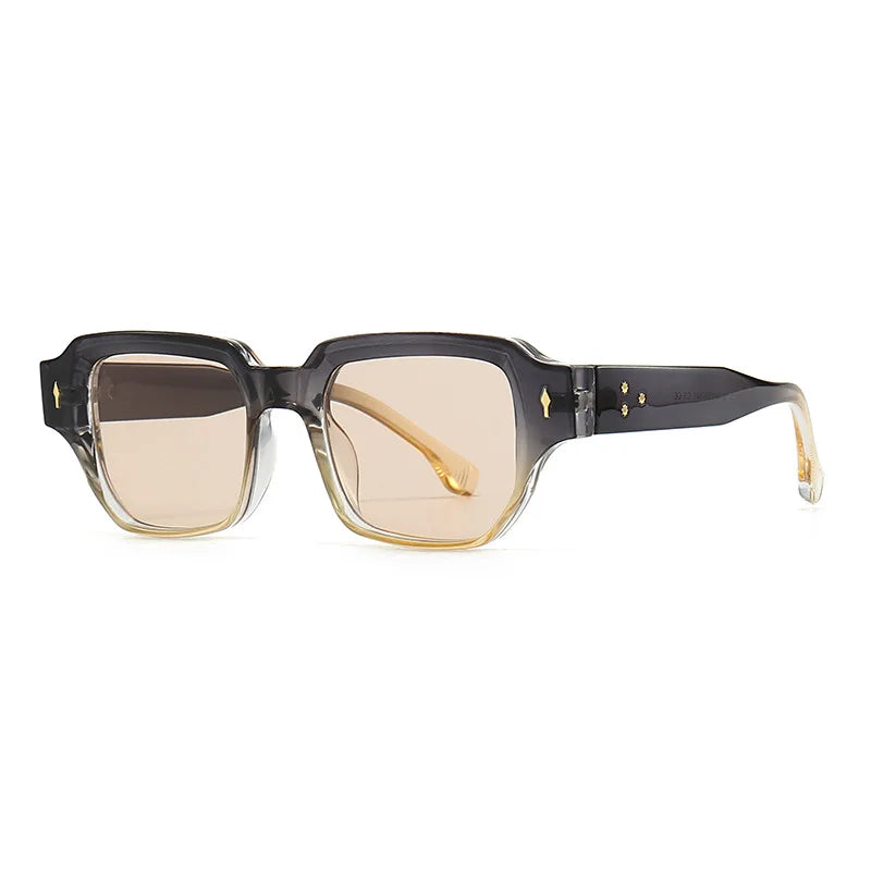 Vintage Rivets Square UV400 Sunglasses