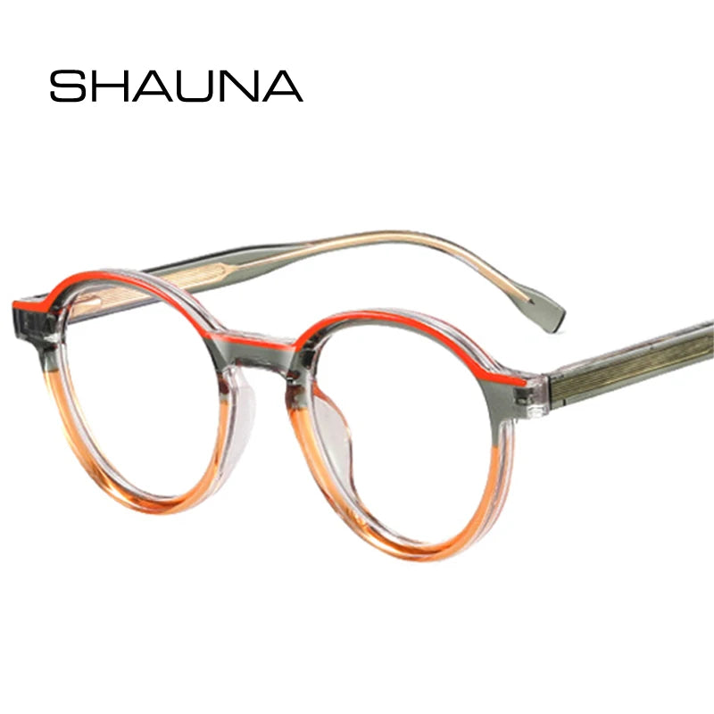 Double Color Oval Anti-Blue Light Glasses