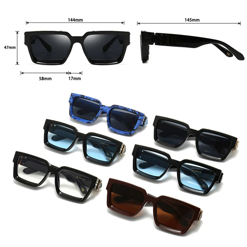 Retro Square UV400 Sunglasses
