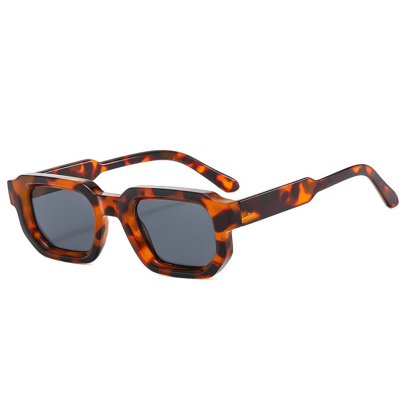 Square Blue Tea UV400 Sunglasses