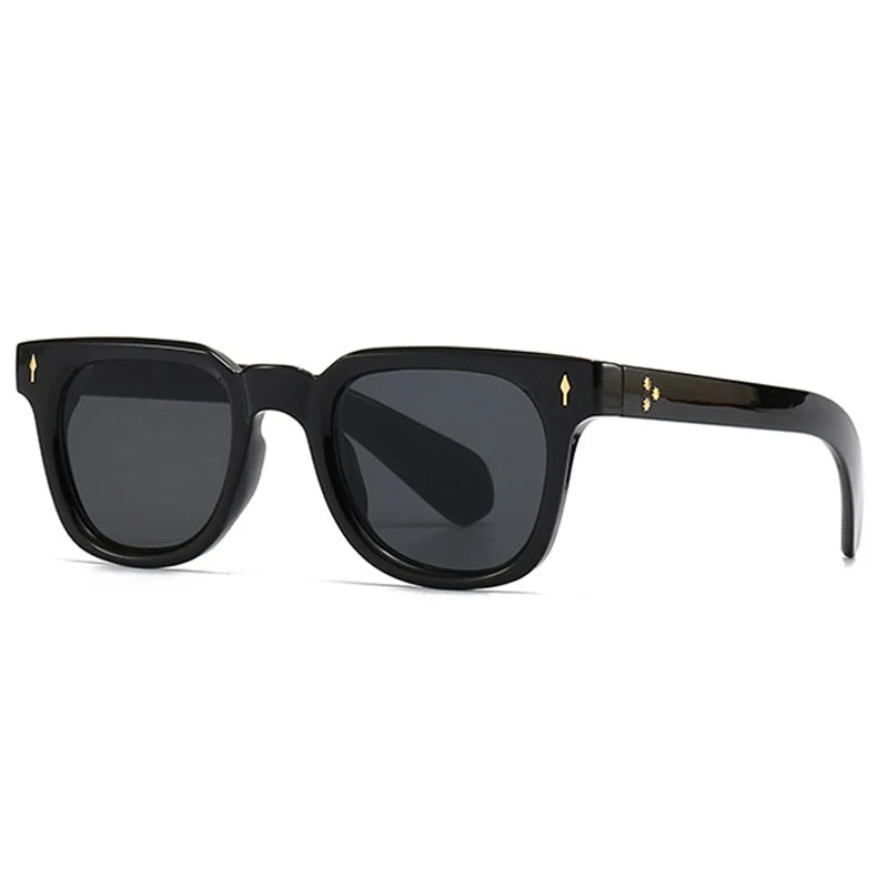 Retro Square Rivets UV400 Sunglasses
