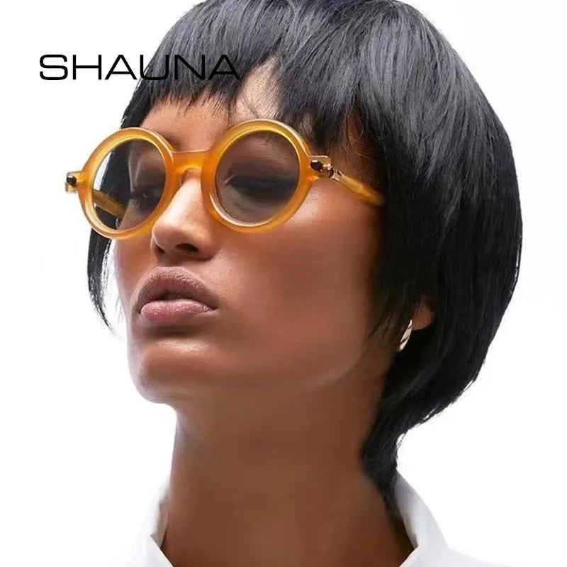 Double Color Round Anti-Blue Light Glasses