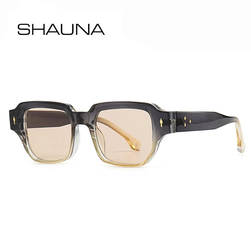 Vintage Rivets Square UV400 Sunglasses