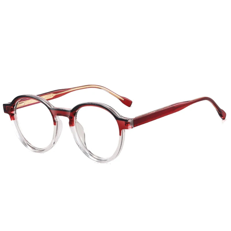 Double Color Oval Anti-Blue Light Glasses