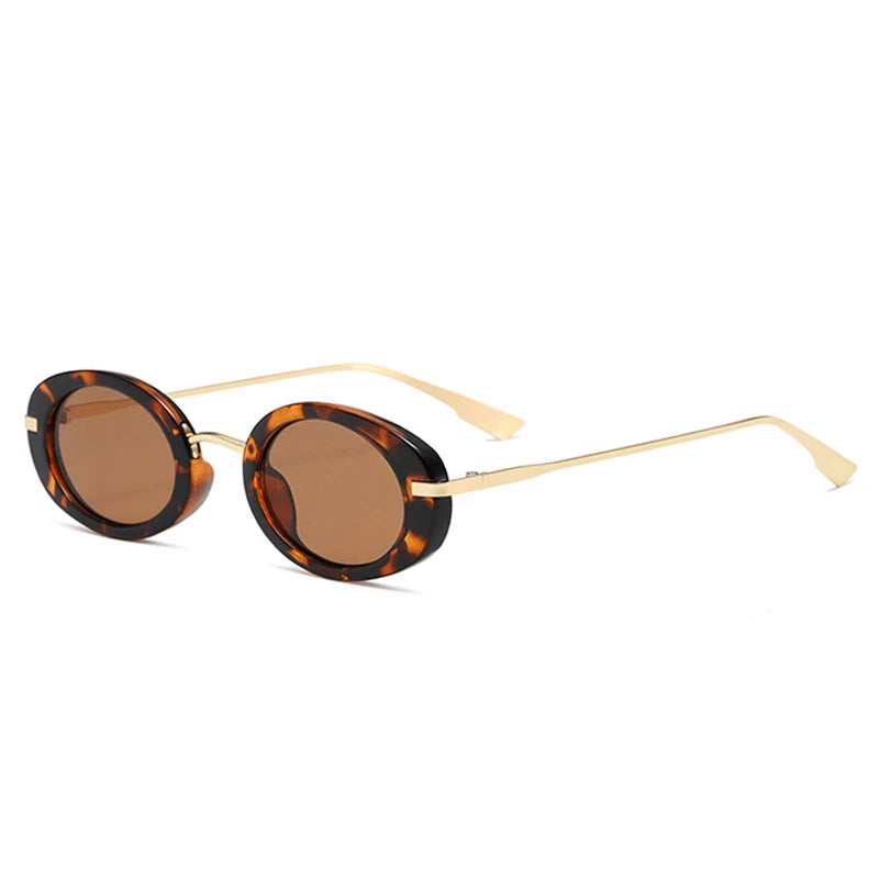 Punk Oval Clear Ocean UV400 Sunglasses