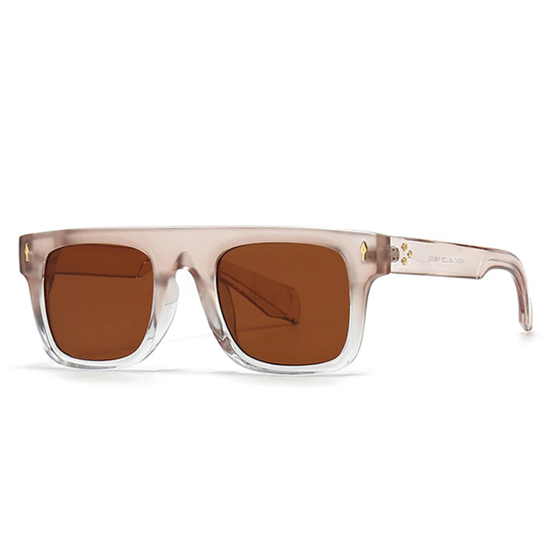 Punk Rivets Square UV400 Sunglasses