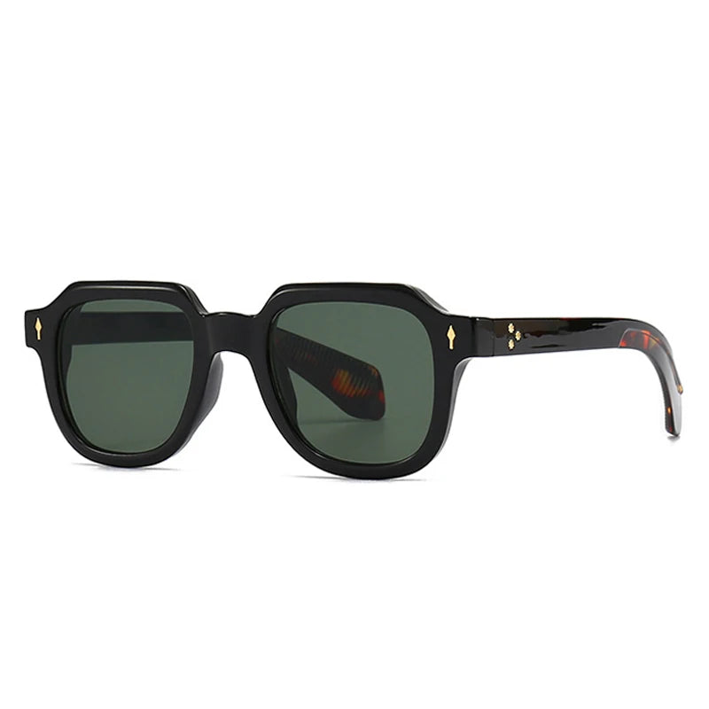 Punk Rivets Square UV400 Sunglasses