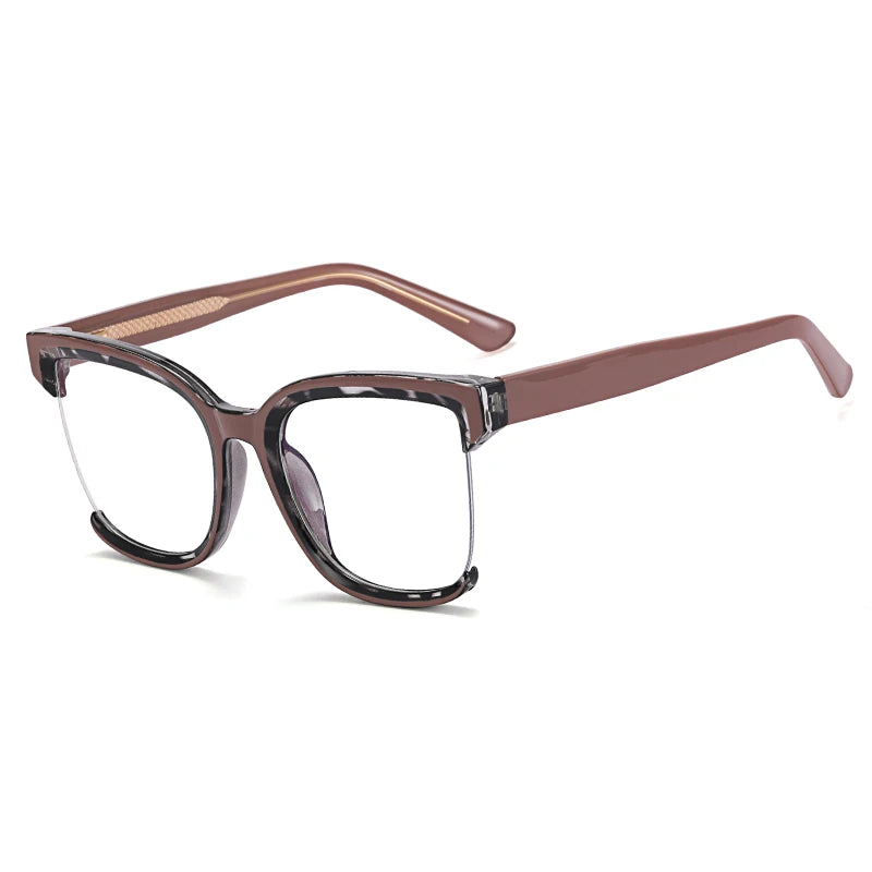Colorful Half Frame Anti-Blue Light Glasses