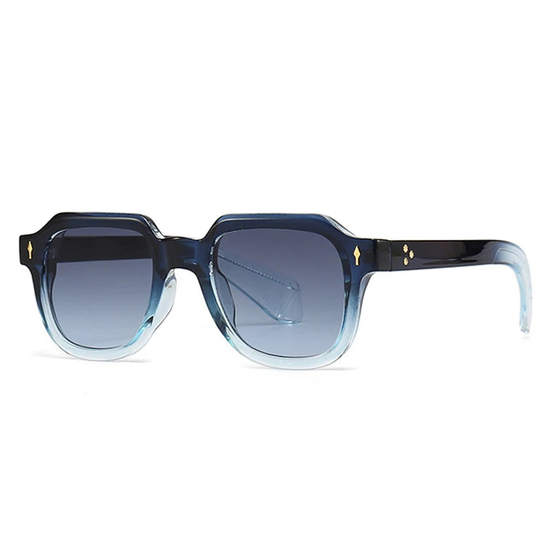 Punk Rivets Square UV400 Sunglasses