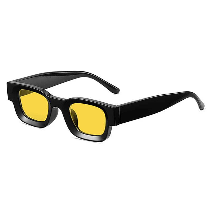 Retro Metal Hinge Rectangle UV400 Sunglasses