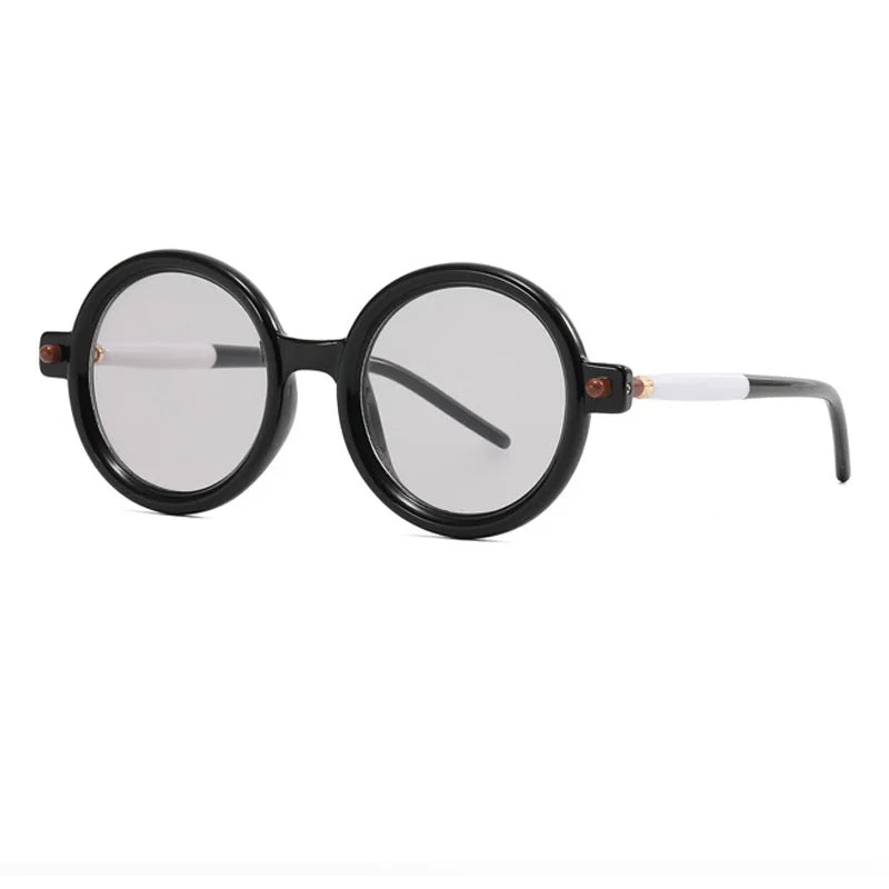 Double Color Round Anti-Blue Light Glasses