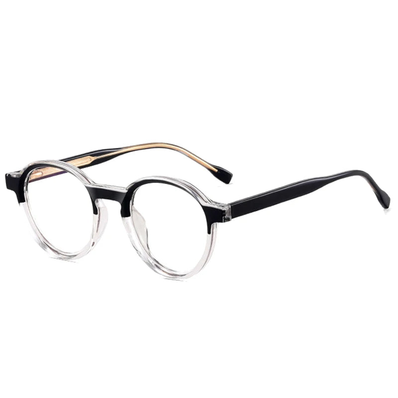 Double Color Oval Anti-Blue Light Glasses