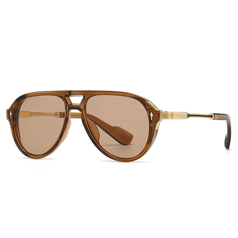 Luxury Double Bridge Pilot UV400 Sunglasses