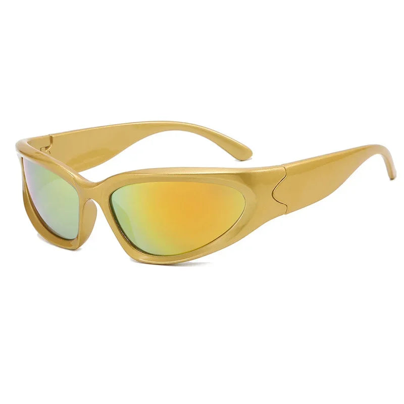 Y2K Cat Eye Colorful Mirror UV400 Sunglasses