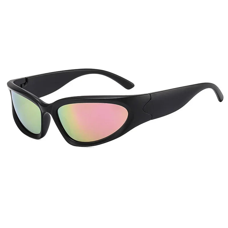 Y2K Cat Eye Colorful Mirror UV400 Sunglasses