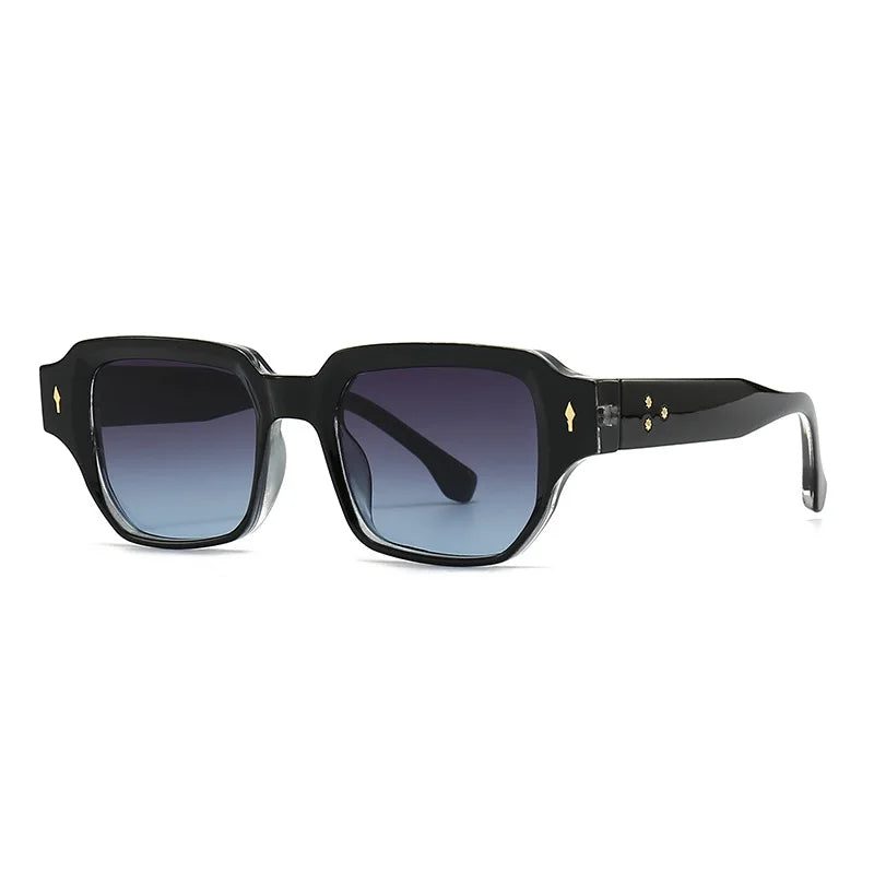 Vintage Rivets Square UV400 Sunglasses