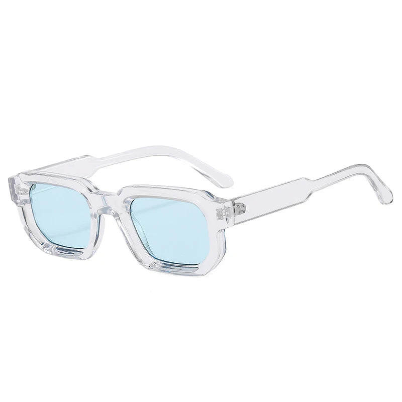Square Blue Tea UV400 Sunglasses