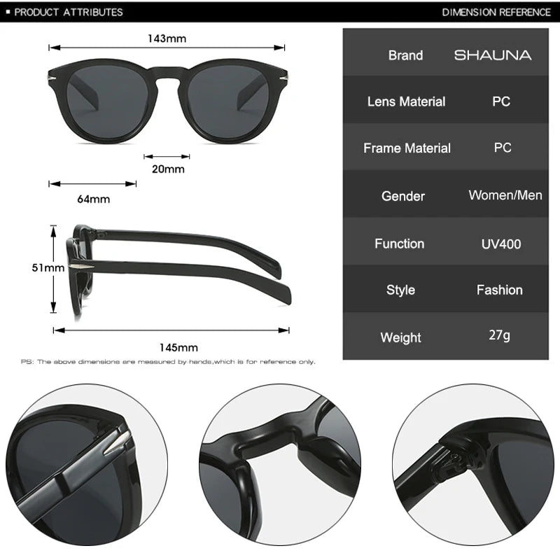 Polarized Round UV400 Sunglasses