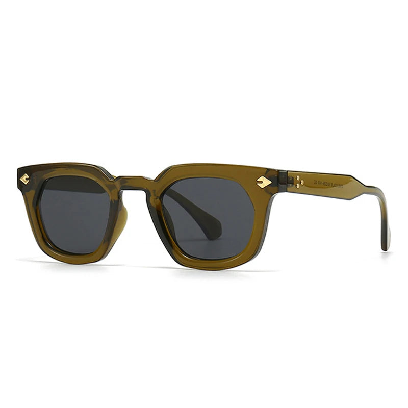 Fashion Square Rivets UV400 Sunglasses