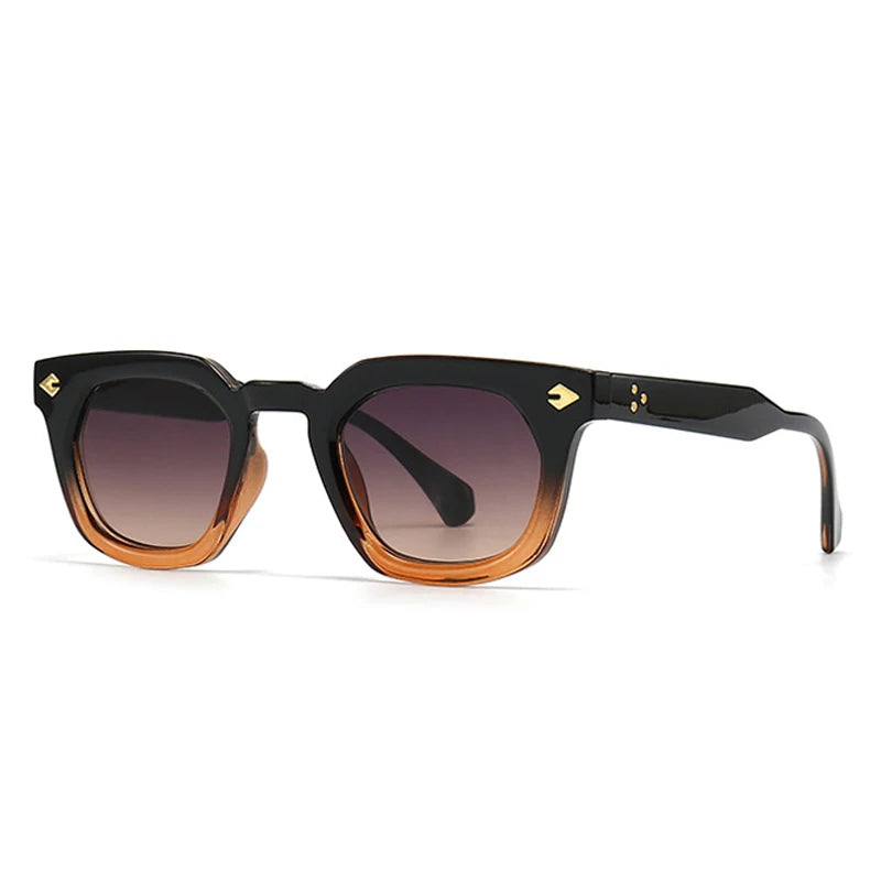 Fashion Square Rivets UV400 Sunglasses