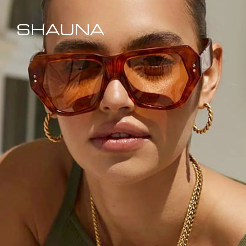 Retro Polygon Cat Eye UV400 Sunglasses