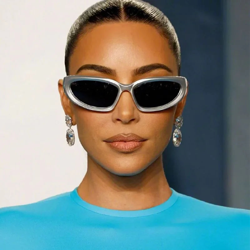 Y2K Cat Eye Colorful Mirror UV400 Sunglasses