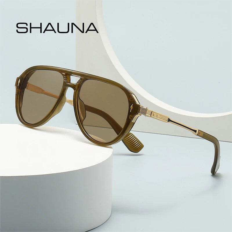 Luxury Double Bridge Pilot UV400 Sunglasses