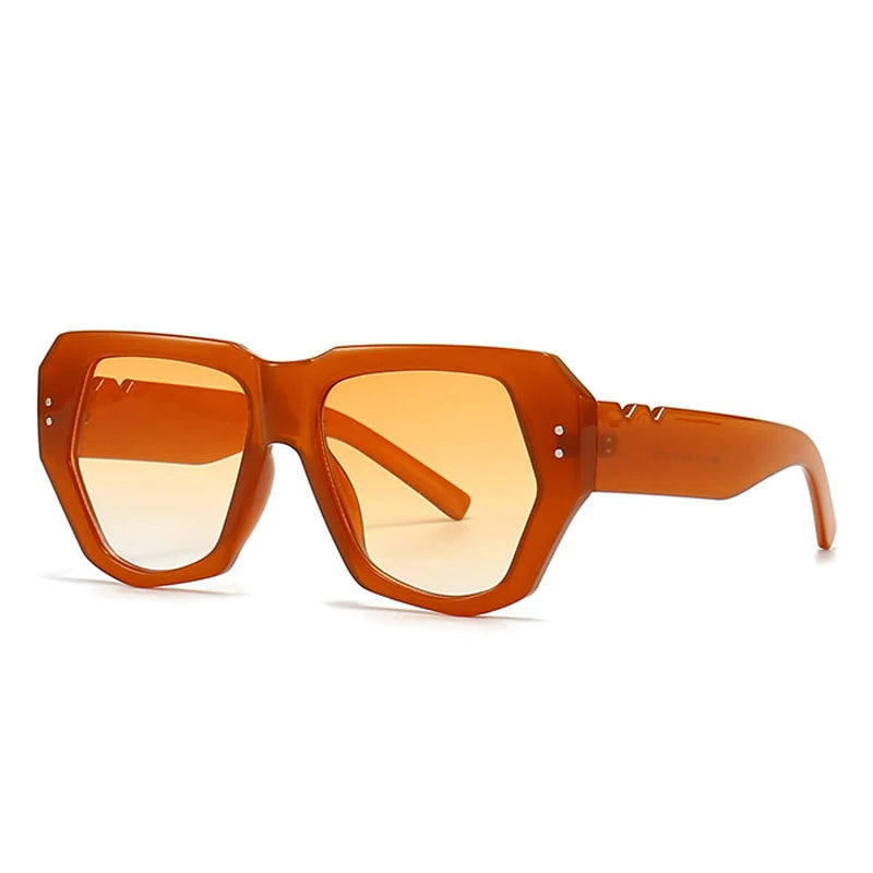 Retro Polygon Cat Eye UV400 Sunglasses