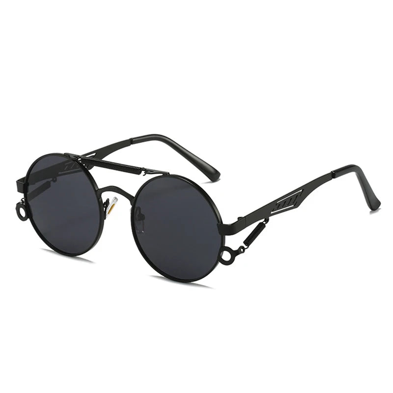 Retro Metal Double Bridge UV400 Sunglasses
